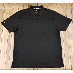 BOO Men’s Anti-Bacterial Wick Wear S/S Athletic Golf Polo Shirt 2XL Black B68